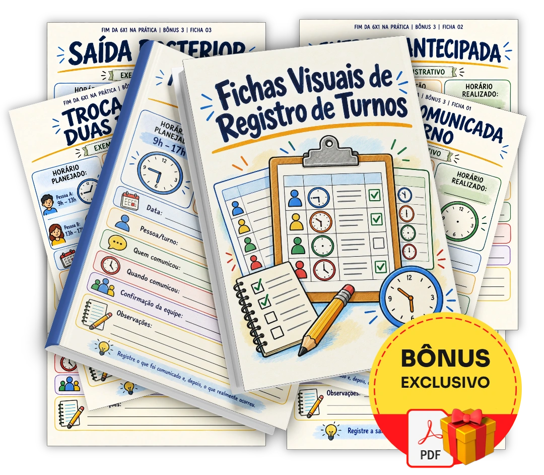 Fichas Visuais de Registro de Turnos